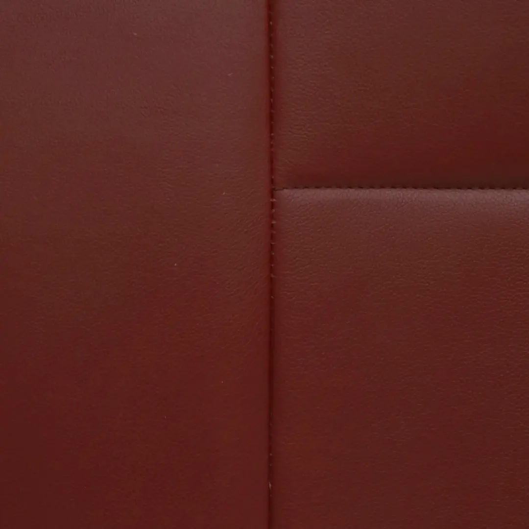 Backrest Rear Left N/S Covering Leather Boston Coral Red to BMW E82 Seat with Part number 7257033 BMW E82 Seat Backrest Rear Left N/S Covering Leather Boston Coral Red - SKU 7257033-1 - Part number 7257033