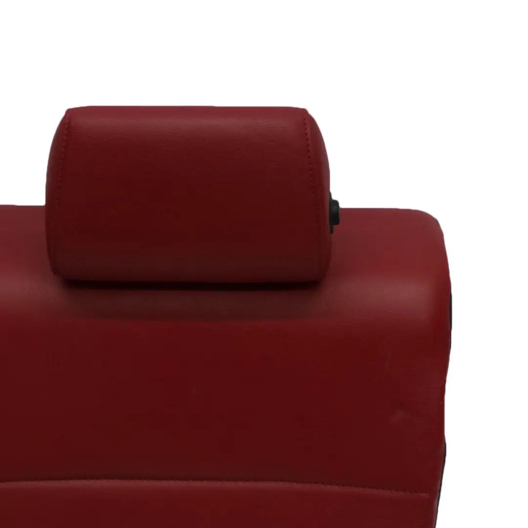 BMW E82 Respaldo Asiento Trasero Izquierdo Revestimiento Cuero Boston Rojo - SKU 7257033-1 - Número de pieza 7257033
