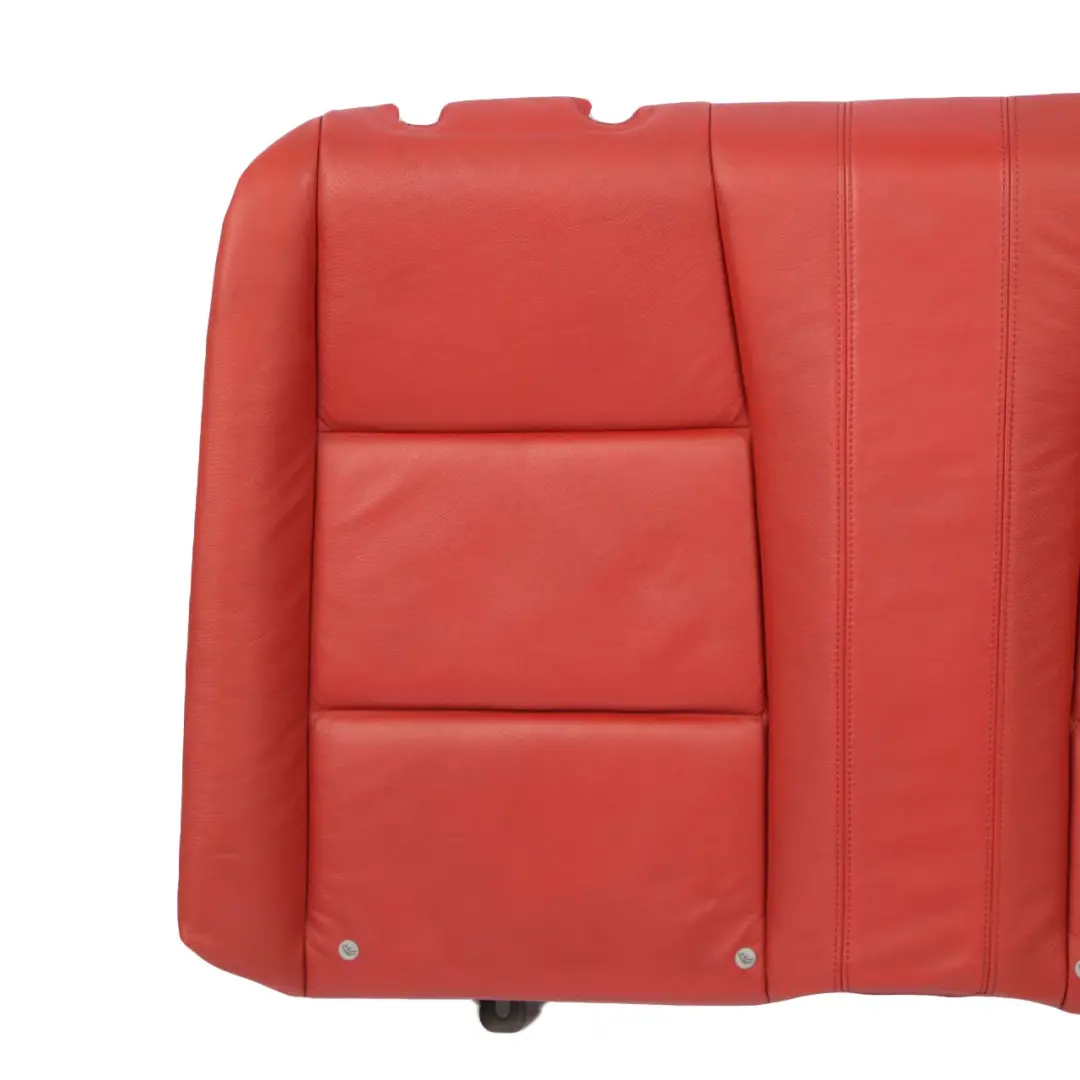 Bench Backrest Cover Leather Boston Coral Red to BMW E88 Convertible Rear Seat with Part number 7257063 BMW E88 Convertible Rear Seat Bench Backrest Cover Leather Boston Coral Red - SKU 7257063-1 - Part number 7257063