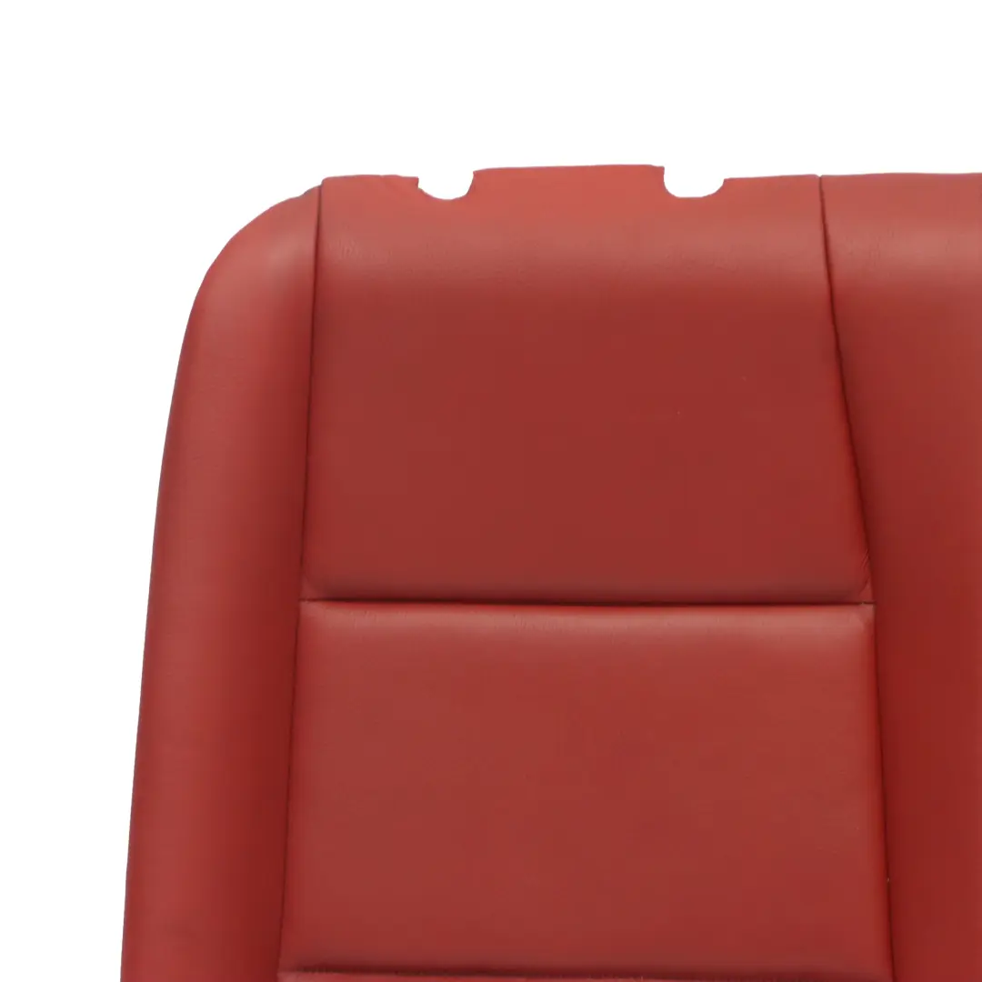 Bench Backrest Cover Leather Boston Coral Red to BMW E88 Convertible Rear Seat with Part number 7257063 BMW E88 Convertible Rear Seat Bench Backrest Cover Leather Boston Coral Red - SKU 7257063 - Part number 7257063
