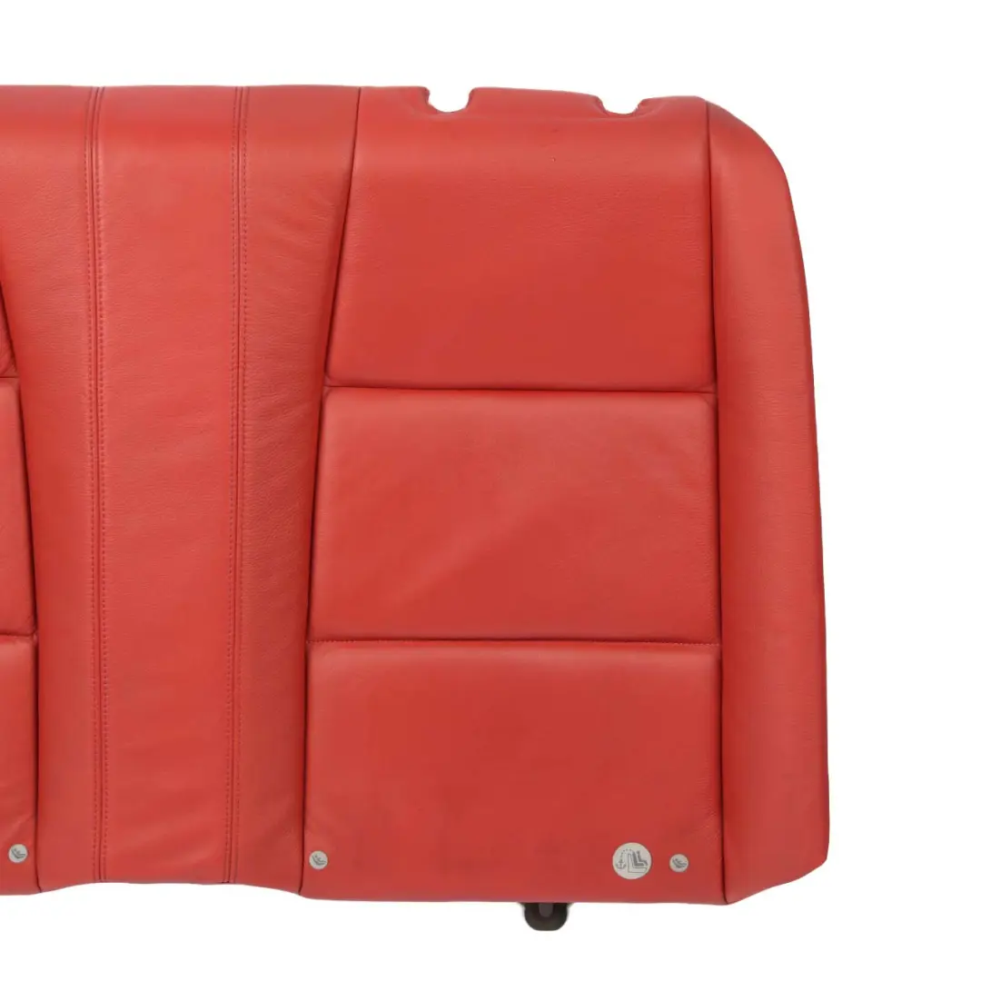 Bench Backrest Cover Leather Boston Coral Red to BMW E88 Convertible Rear Seat with Part number 7257063 BMW E88 Convertible Rear Seat Bench Backrest Cover Leather Boston Coral Red - SKU 7257063-1 - Part number 7257063