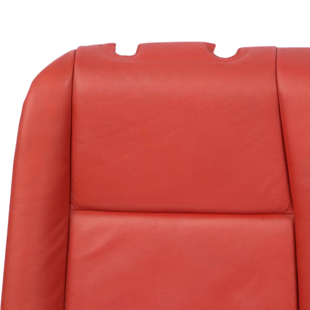 Bench Backrest Cover Leather Boston Coral Red to BMW E88 Convertible Rear Seat with Part number 7257063 BMW E88 Convertible Rear Seat Bench Backrest Cover Leather Boston Coral Red - SKU 7257063-1 - Part number 7257063