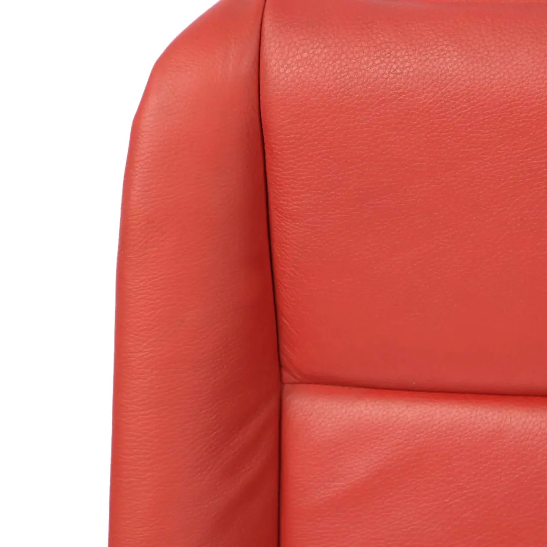 Bench Backrest Cover Leather Boston Coral Red to BMW E88 Convertible Rear Seat with Part number 7257063 BMW E88 Convertible Rear Seat Bench Backrest Cover Leather Boston Coral Red - SKU 7257063-1 - Part number 7257063