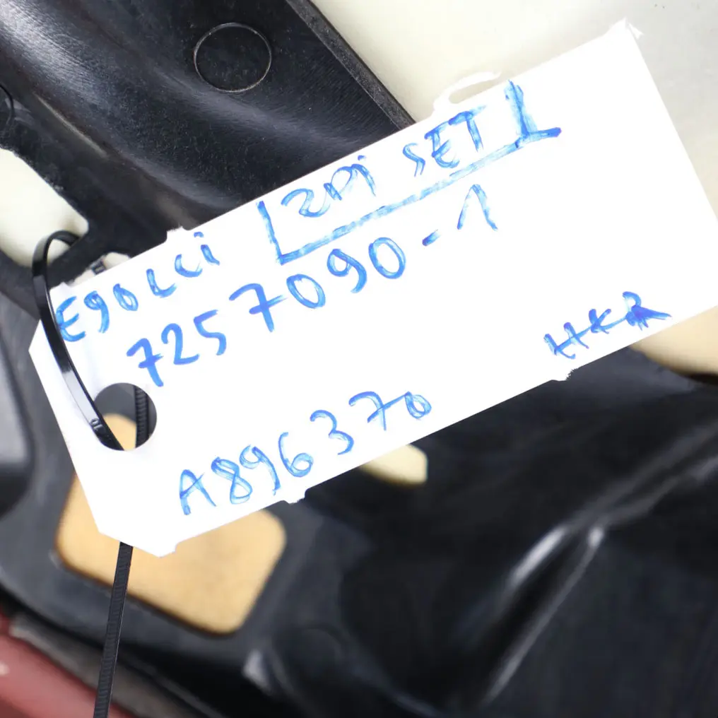 Brown Leather Rear Seats Set Bench Folding Backrest to Rear Seat BMW E90 LCI Red with Part number 7257090 Rear Seat BMW E90 LCI Red Brown Leather Rear Seats Set Bench Folding Backrest - SKU 7257090-1 - Part number 7257090