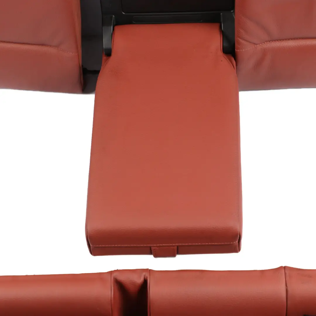 Brown Leather Rear Seats Set Bench Folding Backrest to Rear Seat BMW E90 LCI Red with Part number 7257090 Rear Seat BMW E90 LCI Red Brown Leather Rear Seats Set Bench Folding Backrest - SKU 7257090-1 - Part number 7257090