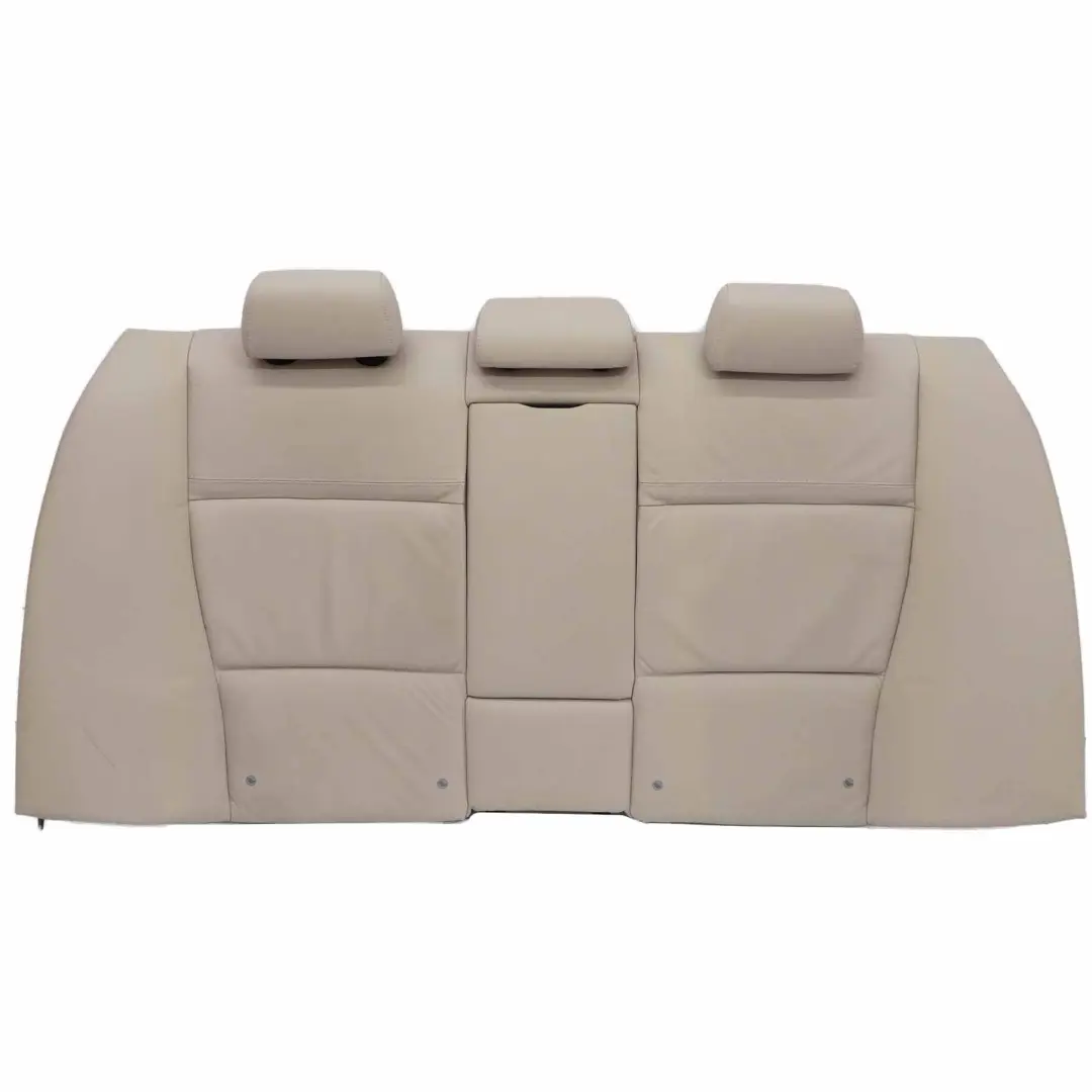 Respaldo Asiento Trasero Funda Respaldo Cuero Dakota Oyster para BMW E90 LCI con número de pieza 7257091 BMW E90 LCI Respaldo Asiento Trasero Funda Respaldo Cuero Dakota Oyster - SKU 7257091 - Número de pieza 7257091