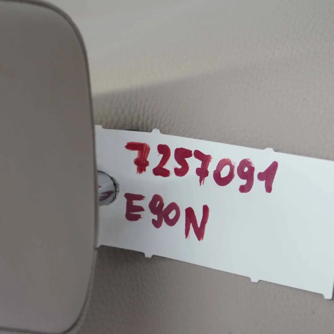 BMW E90 LCI Rear Seat Backrest Back Rest Cover Leather Dakota Oyster - SKU 7257091 - Part number 7257091