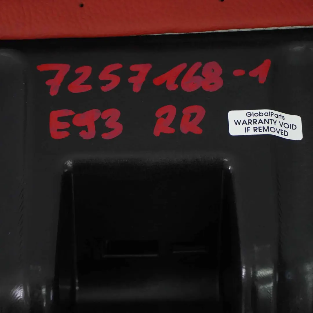 Asiento Trasero Izquierdo Funda Sofa Cuero Negro para BMW E93 Cabrio con número de pieza 7257168 BMW E93 Cabrio Asiento Trasero Izquierdo Funda Sofa Cuero Negro - SKU 7257168-1 - Número de pieza 7257168