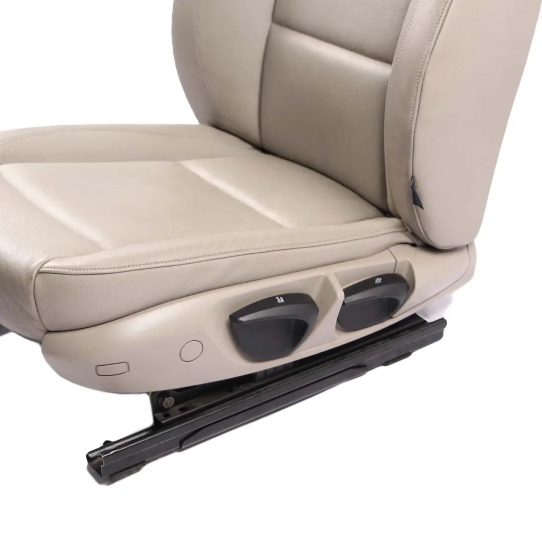 Heated Front Left N/S Beige Leather Seat to BMW 1 Series E88 Convertible Cabrio with Part number 7257359 BMW 1 Series E88 Convertible Cabrio Heated Front Left N/S Beige Leather Seat - SKU 7257359 - Part number 7257359