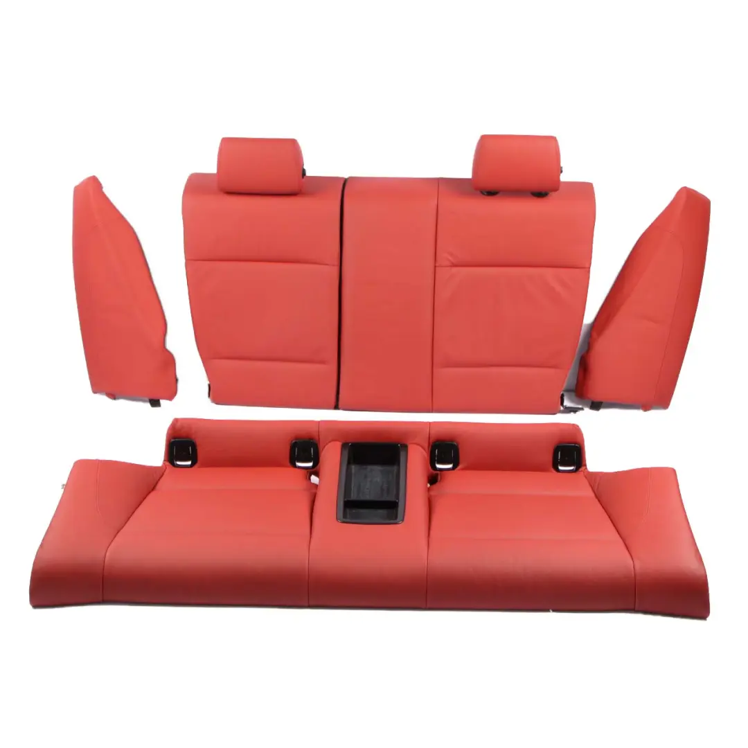 Seats BMW E82 Coupe Heated M Sport Red Leather Front Rear Seat Door Cards to with Part number 7257455 Seats BMW E82 Coupe Heated M Sport Red Leather Front Rear Seat Door Cards - SKU 7257455-1 - Part number 7257455