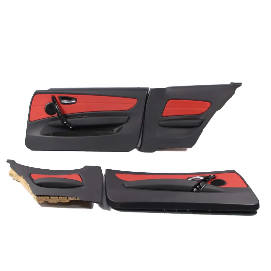 Seats BMW E82 Coupe Heated M Sport Red Leather Front Rear Seat Door Cards to with Part number 7257455 Seats BMW E82 Coupe Heated M Sport Red Leather Front Rear Seat Door Cards - SKU 7257455-1 - Part number 7257455