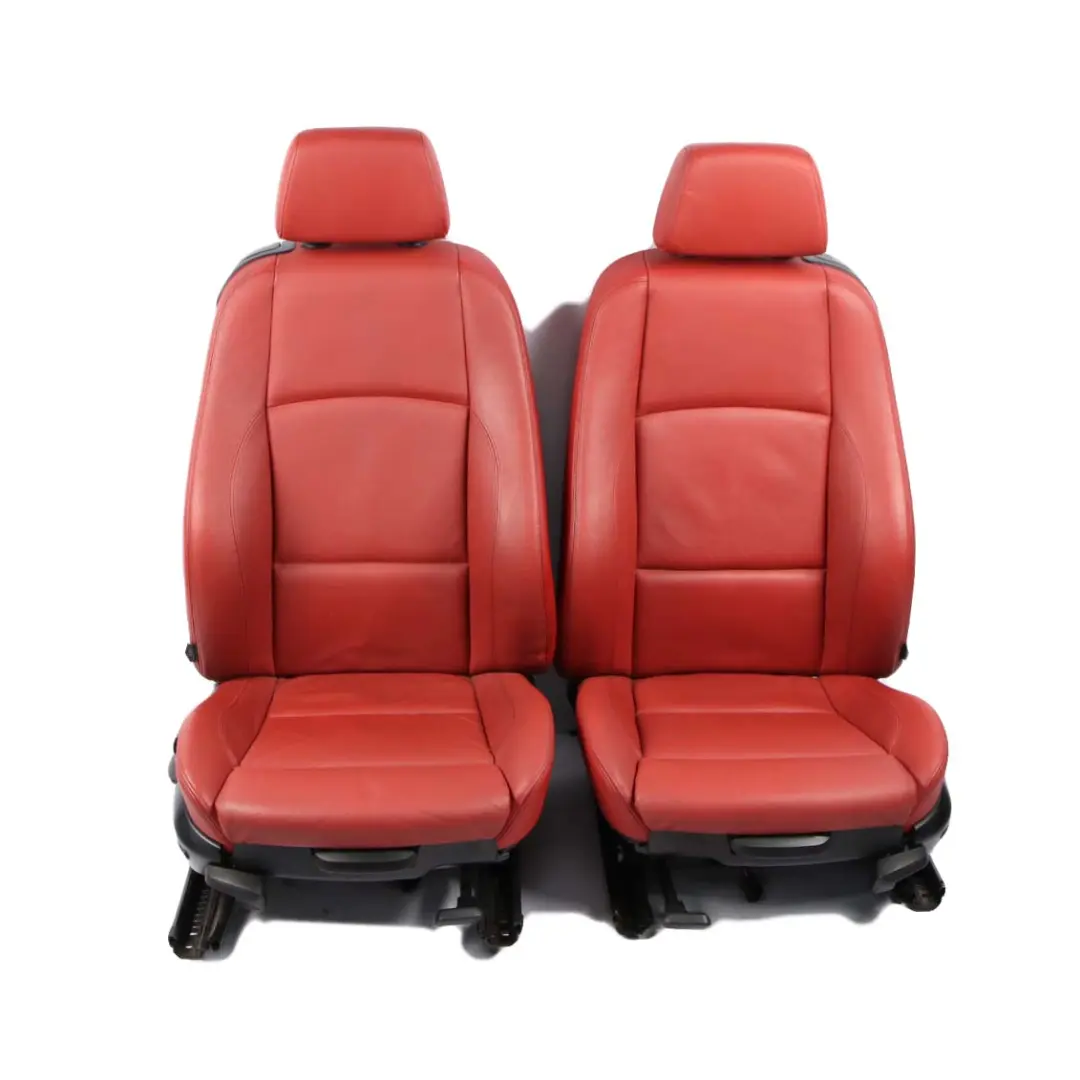 Seat Cover BMW E81 E82 E88 Front Left Right Heated Sport Seat N/O/S Red Leather - SKU 7257455-2 - Part number 7257455
