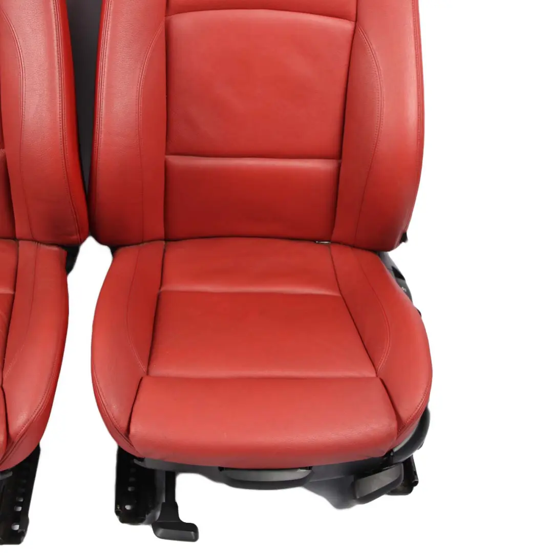 Seats BMW E88 Convertible Heated M Sport Red Leather Front Rear Seat Door Cards to with Part number 7257455 Seats BMW E88 Convertible Heated M Sport Red Leather Front Rear Seat Door Cards - SKU 7257455 - Part number 7257455