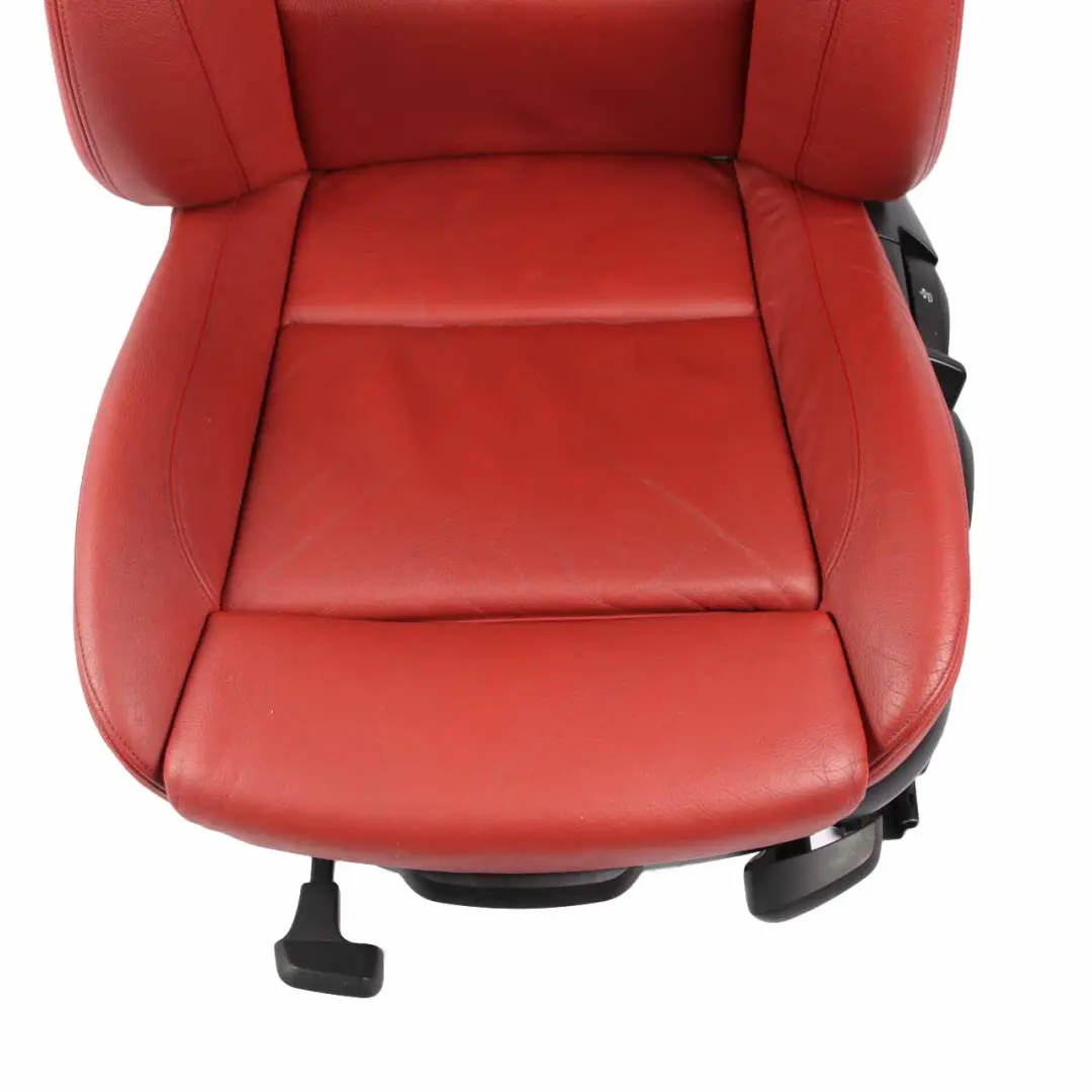 Front Seat Left N/S Heated M Sport Red Leather Boston Korall Red to BMW E82 with Part number 7257465 BMW E82 Front Seat Left N/S Heated M Sport Red Leather Boston Korall Red - SKU 7257465-1 - Part number 7257465