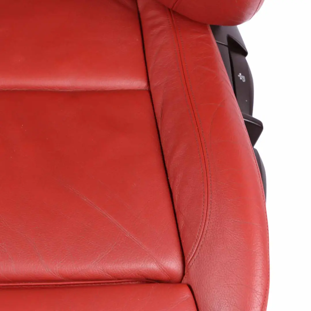 Front Seat Left N/S Heated M Sport Red Leather Boston Korall Red to BMW E82 with Part number 7257465 BMW E82 Front Seat Left N/S Heated M Sport Red Leather Boston Korall Red - SKU 7257465-1 - Part number 7257465