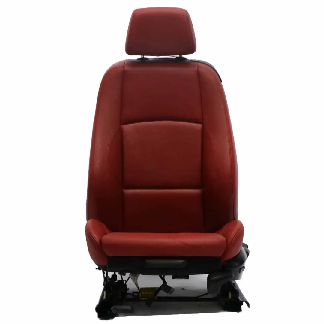 Heated M Sport Front Left N/S Seat Side Red Boston Leather to BMW E88 Convertible with Part number 7257495 BMW E88 Convertible Heated M Sport Front Left N/S Seat Side Red Boston Leather - SKU 7257495-1 - Part number 7257495