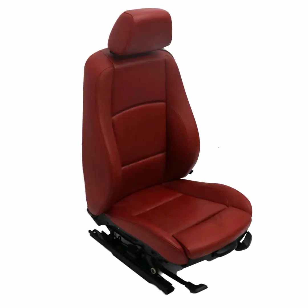 BMW E88 Cabrio M Sport Sportsitz Vorne Links Sitz Rot Boston Leder Heizung - SKU 7257495-1 - Teilenummer 7257495