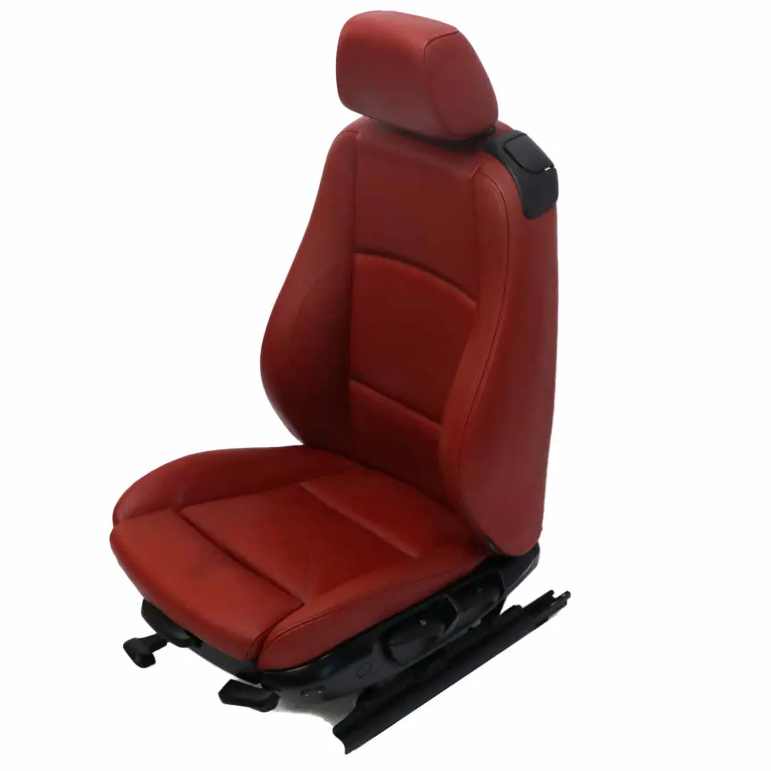 Heated M Sport Front Left N/S Seat Side Red Boston Leather to BMW E88 Convertible with Part number 7257495 BMW E88 Convertible Heated M Sport Front Left N/S Seat Side Red Boston Leather - SKU 7257495-1 - Part number 7257495