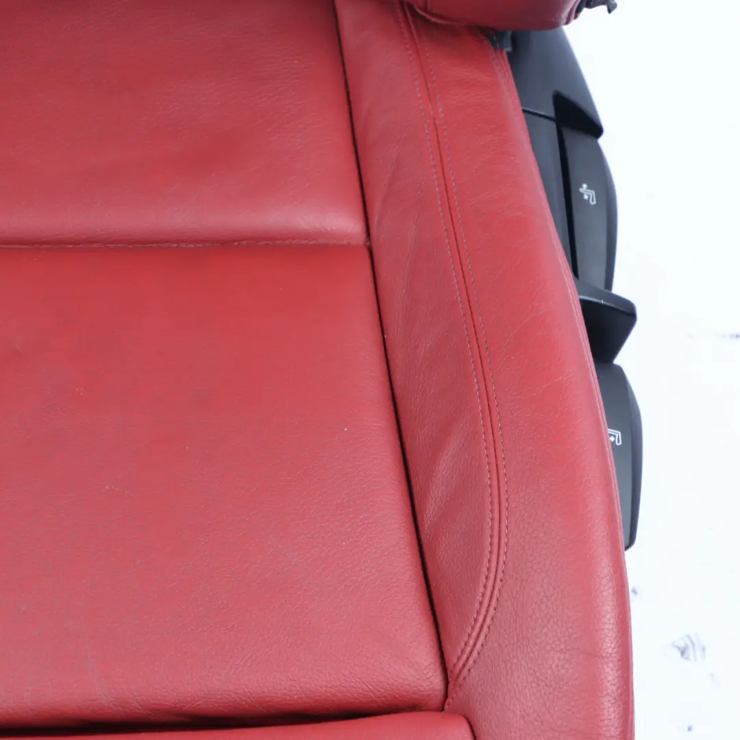 BMW E88 Convertible Front Seat Heated M Sport Left N/S Red Boston Leather - SKU 7257495-3 - Part number 7257495