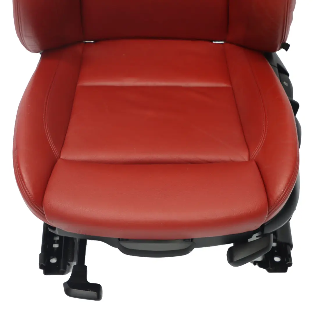Front Left N/S Seat Side Red Boston Leather Heated to BMW E88 Convertible M Sport with Part number 7257495 BMW E88 Convertible M Sport Front Left N/S Seat Side Red Boston Leather Heated - SKU 7257495 - Part number 7257495