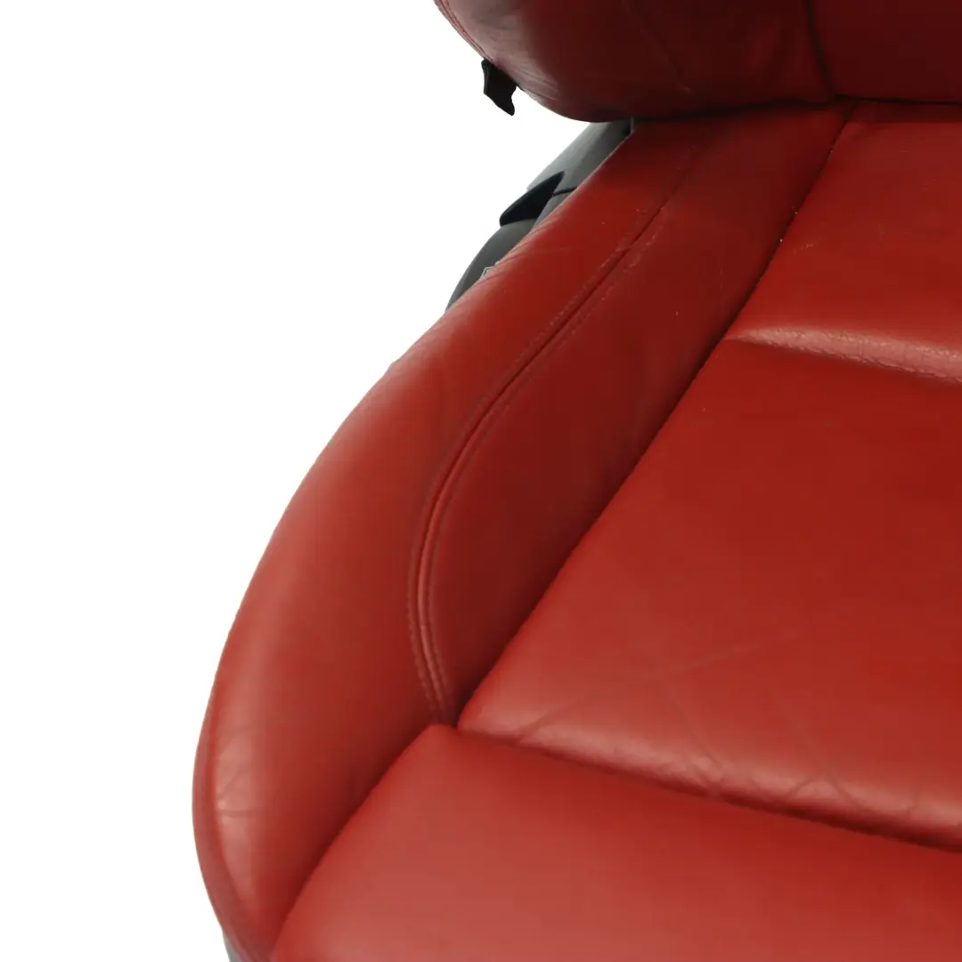 BMW E88 Cabrio M Sport Sportsitz Vorne Rechts Sitz Rot Boston Leder Heizung - SKU 7257496-1 - Teilenummer 7257496