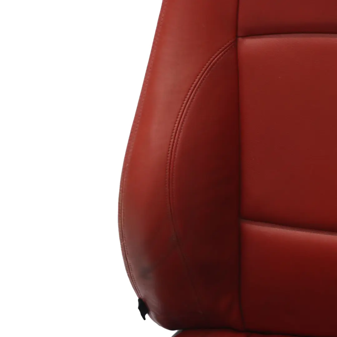 BMW E88 Cabrio M Sport Sportsitz Vorne Rechts Sitz Rot Boston Leder Heizung - SKU 7257496-1 - Teilenummer 7257496