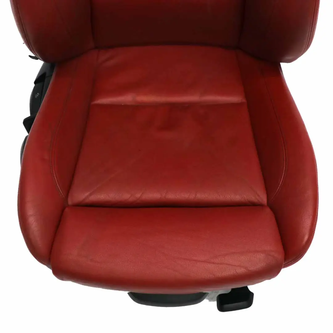 BMW E88 Convertible M Sport Front Right O/S Seat Side Red Boston Leather Heated - SKU 7257496 - Part number 7257496