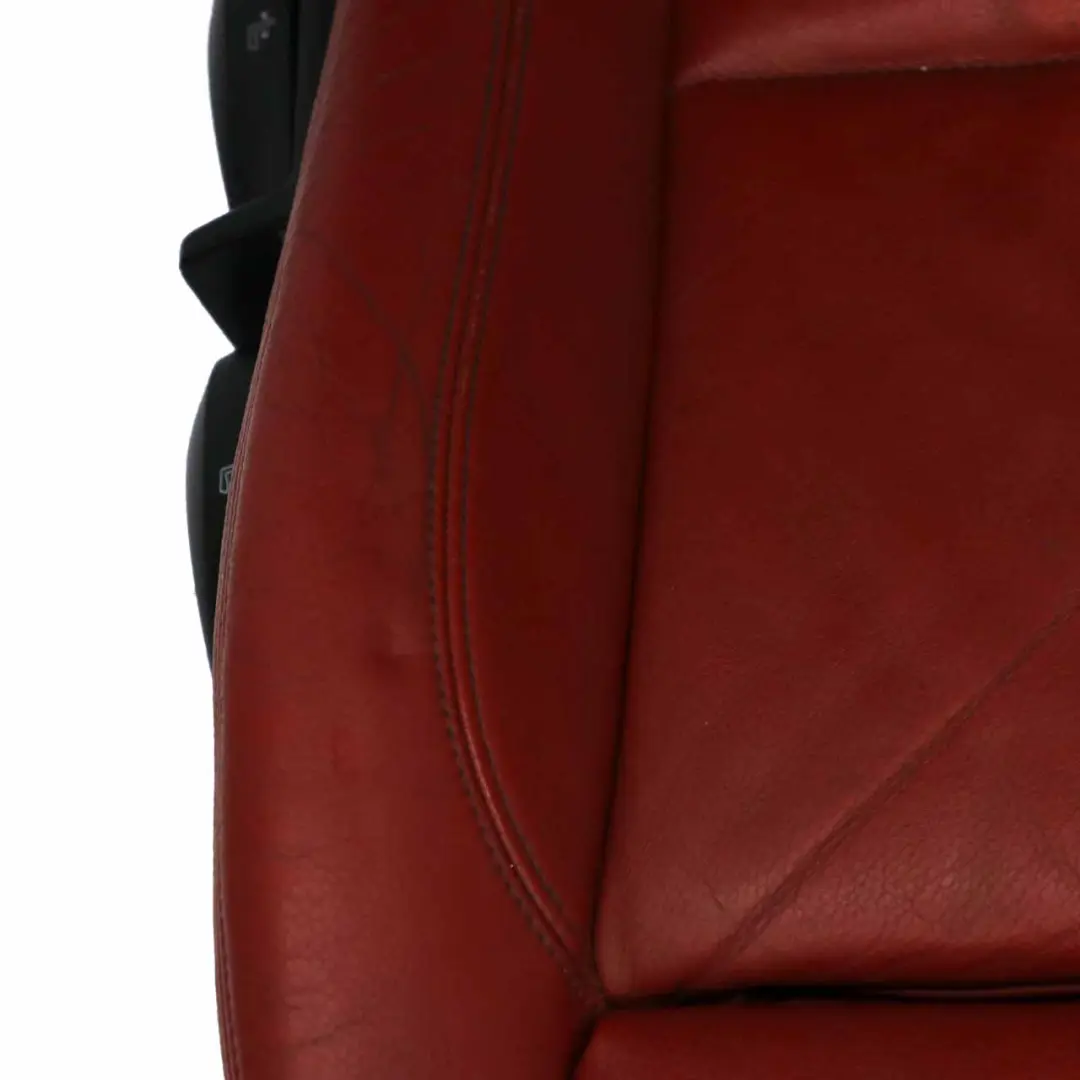 BMW E88 Convertible M Sport Front Right O/S Seat Side Red Boston Leather Heated - SKU 7257496 - Part number 7257496