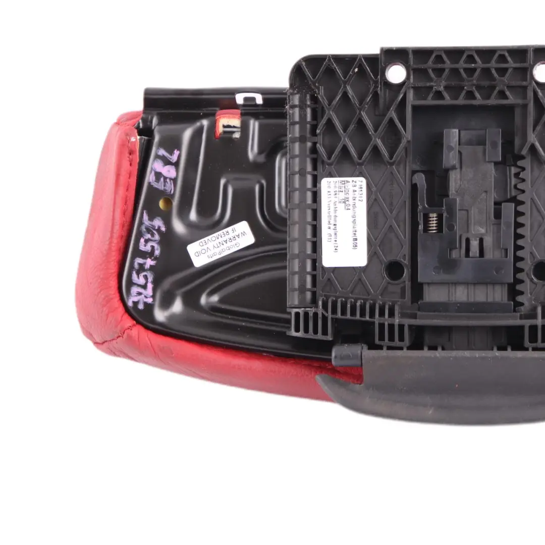 Thigh Support Carrier BMW E81 E82 E88 Front Sport Seat Leather Coral Red to with Part number 7257505 Thigh Support Carrier BMW E81 E82 E88 Front Sport Seat Leather Coral Red - SKU 7257505 - Part number 7257505