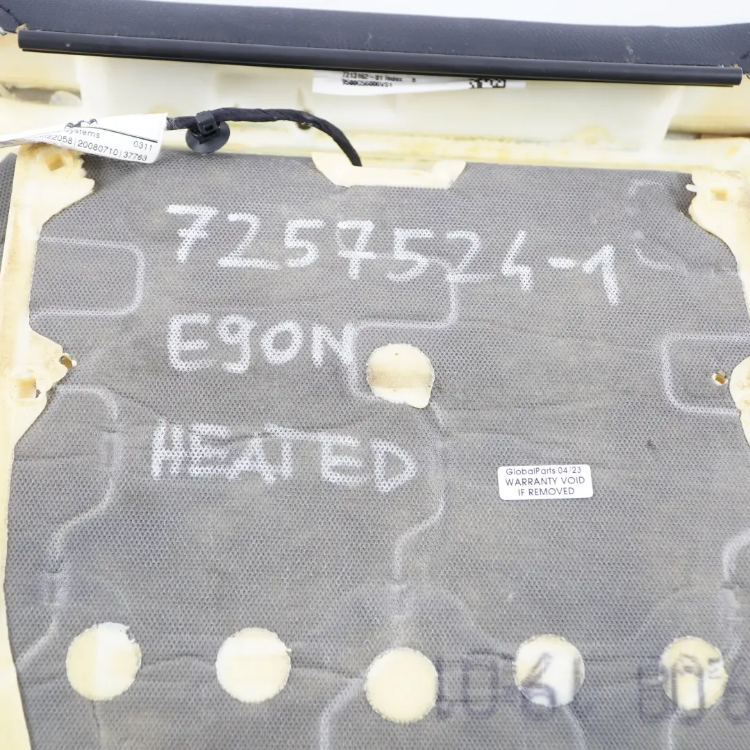 Housse de siège BMW E90 E91 LCI Avant Gauche Droite Housse chauffante Cuir pour à propos du numéro de pièce 7257524 Housse de siège BMW E90 E91 LCI Avant Gauche Droite Housse chauffante Cuir - SKU 7257524-1 - Numéro de pièce 7257524