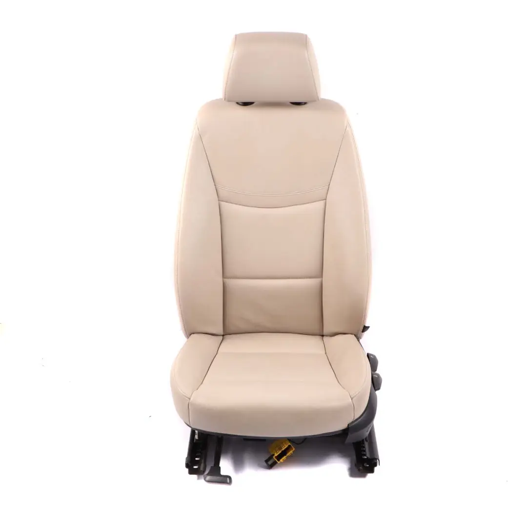  £BMW 3 Series E90 E91 LCI Oyster Leather Front Left N/S Seat with Airbag - SKU 7257543 - Part number 7257543