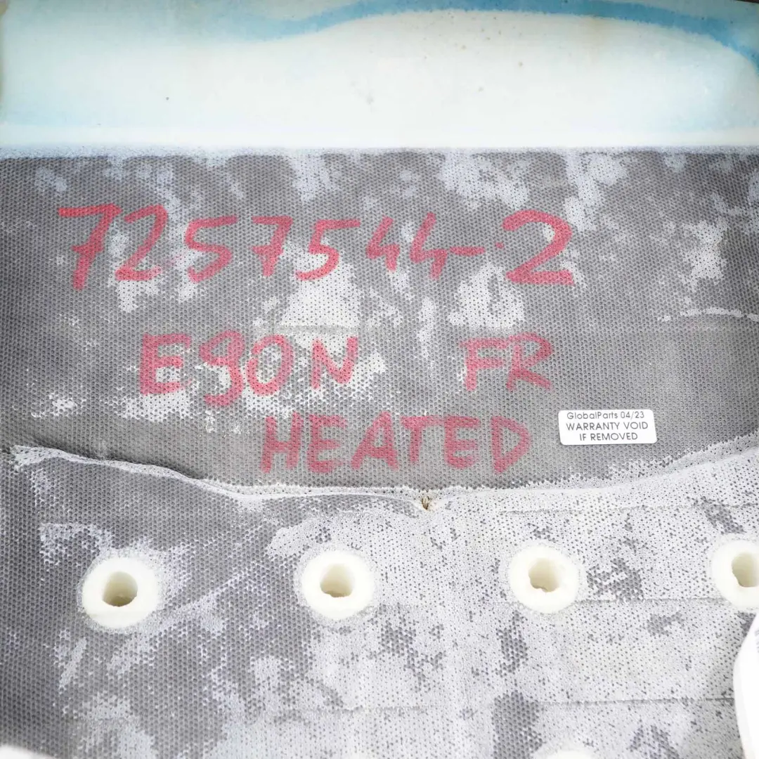 Seat Backrest BMW E90 E91 LCI Front Right O/S Heated Seat Back Leather Oyster - SKU 7257544-2 - Part number 7257544