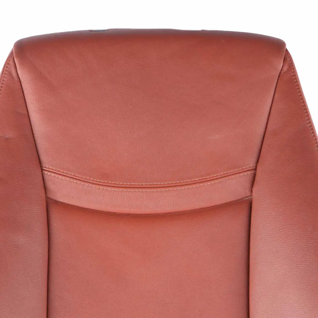BMW E90 LCI Seat Cover Front Right O/S Heated Backrest Cover Leather Red Brown - SKU 7257548 - Part number 7257548