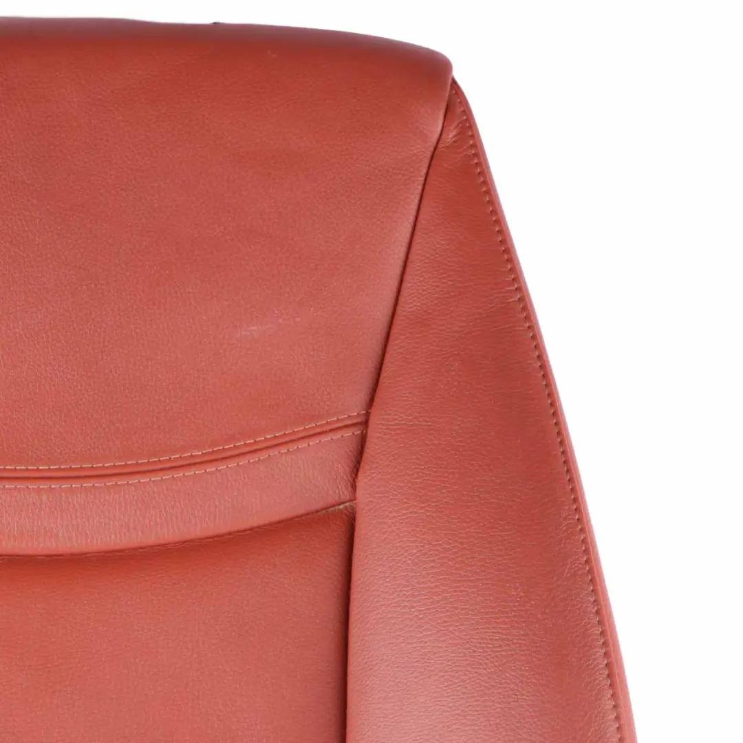 BMW E90 LCI Seat Cover Front Right O/S Heated Backrest Cover Leather Red Brown - SKU 7257548 - Part number 7257548