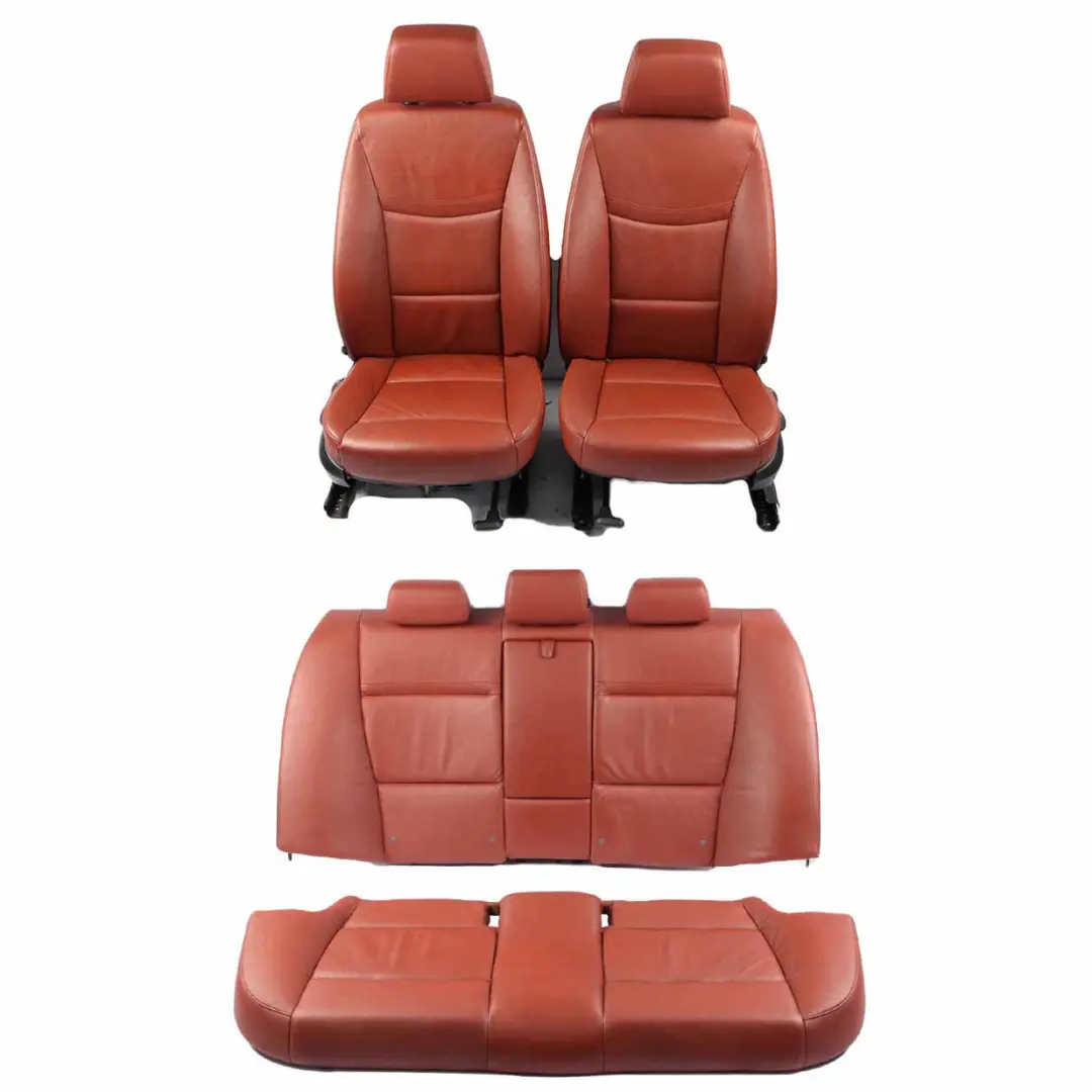 Leather Seats BMW E90 LCI Saloon Red Brown Dakota Interior Seat with Door Cards to with Part number 7257553 Leather Seats BMW E90 LCI Saloon Red Brown Dakota Interior Seat with Door Cards - SKU 7257553-1 - Part number 7257553