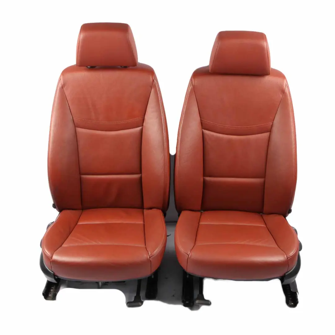 Leather Seats BMW E90 LCI Saloon Red Brown Dakota Interior Seat with Door Cards to with Part number 7257553 Leather Seats BMW E90 LCI Saloon Red Brown Dakota Interior Seat with Door Cards - SKU 7257553-1 - Part number 7257553