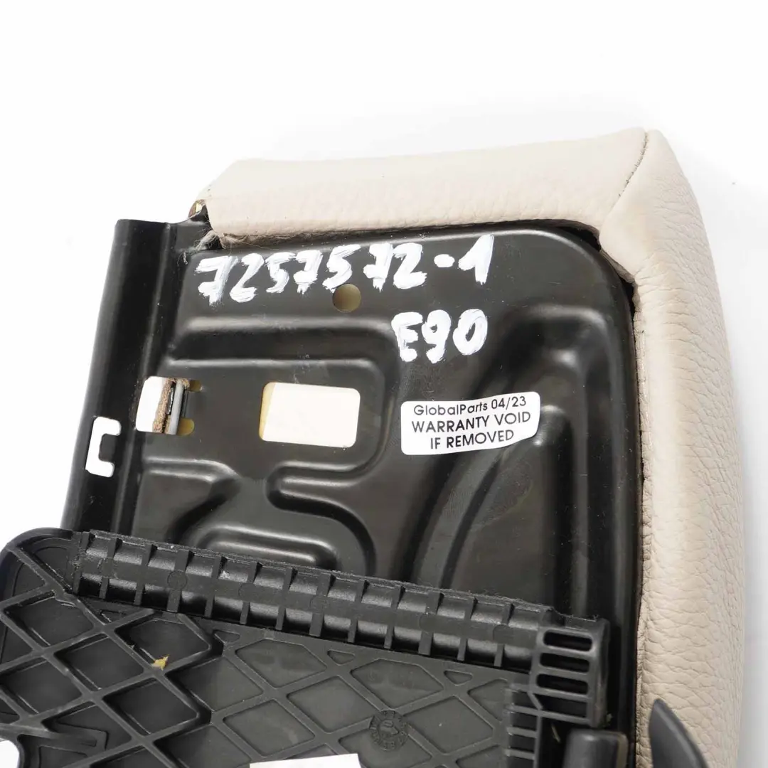BMW E90 E91 Sport Asiento Delantero Soporte Muslo Funda Gris Cuero - SKU 7257572-1 - Número de pieza 7257572