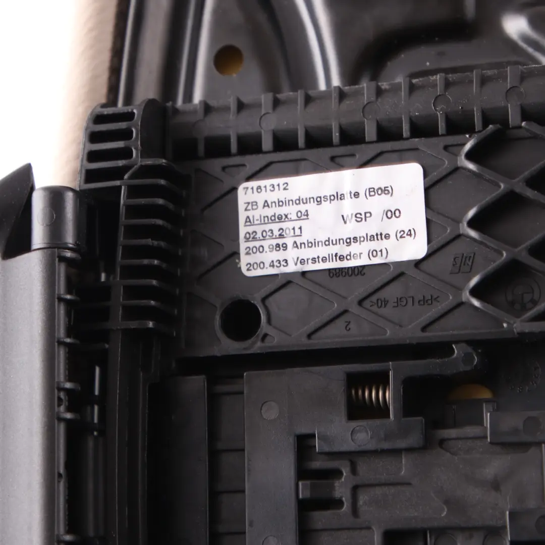 BMW E90 E91 Sport Asiento Delantero Soporte Muslo Funda Gris Cuero - SKU 7257572 - Número de pieza 7257572