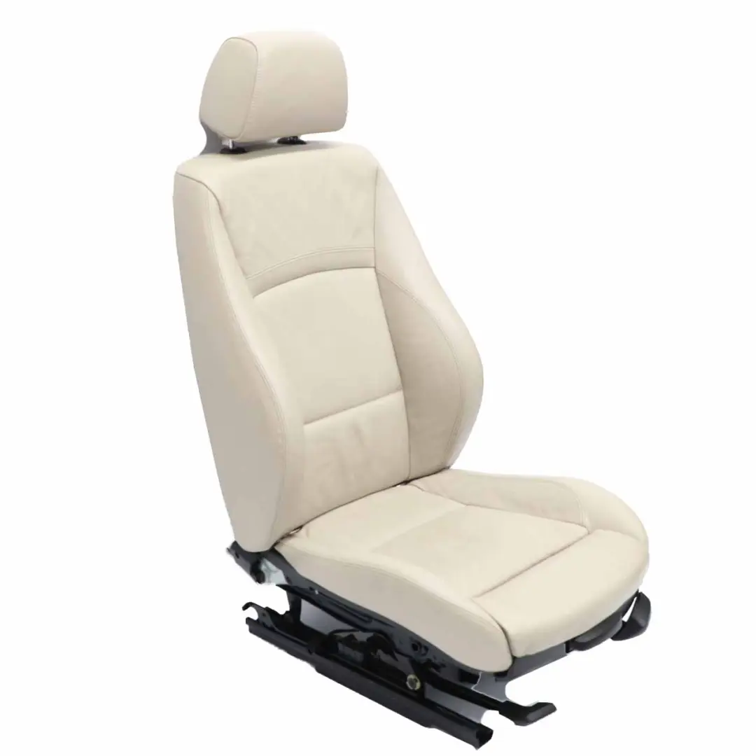 BMW E90 E91 LCI M Sport Oyster Leather Interior Front Left Seat N/S - SKU 7257599-1 - Part number 7257599