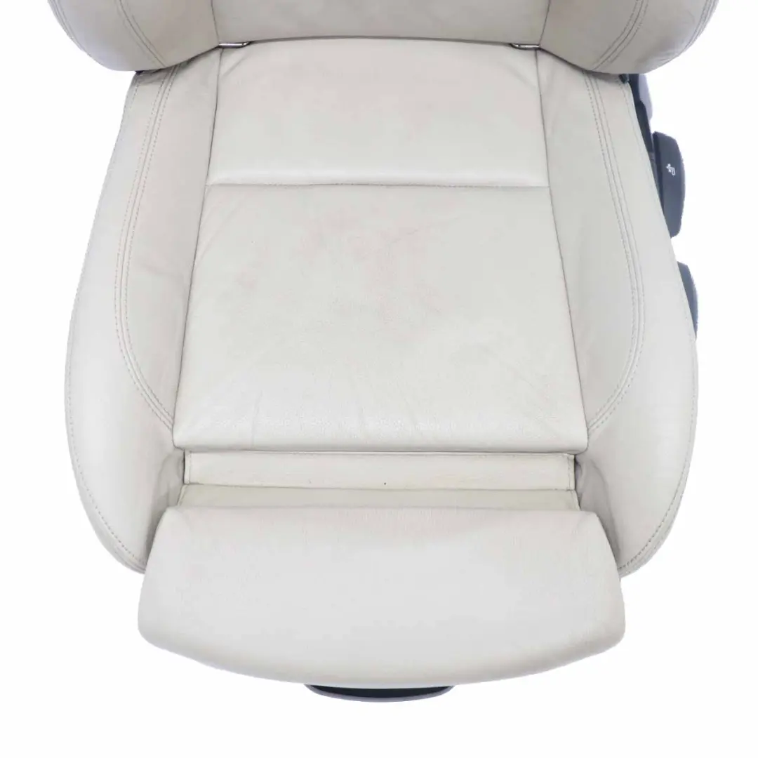 BMW E90 E91 LCI M Sport Oyster Leather Interior Front Left Seat N/S - SKU 7257599-1 - Part number 7257599