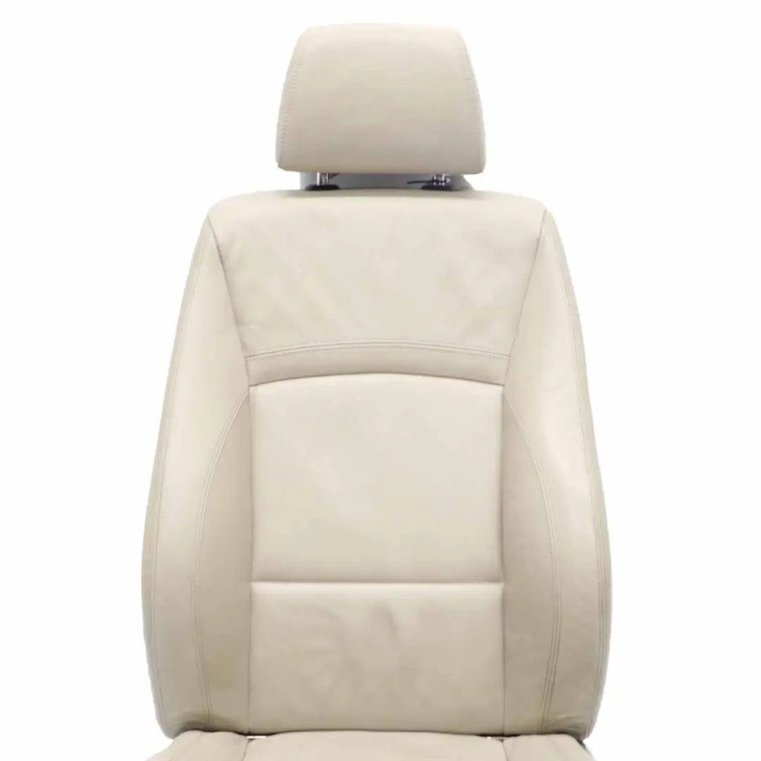 Oyster Interior Cuero Asiento Delantero Izquierdo para BMW E90 E91 LCI M Sport con número de pieza 7257599 BMW E90 E91 LCI M Sport Oyster Interior Cuero Asiento Delantero Izquierdo - SKU 7257599-1 - Número de pieza 7257599