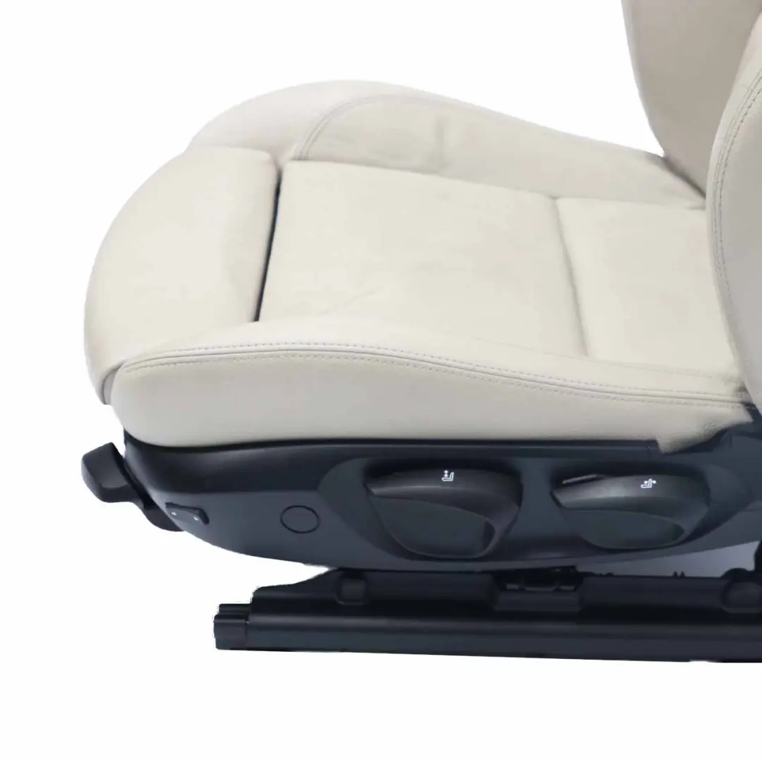 BMW E90 E91 LCI M Sport Siège Avant Gauche En Cuir Intérieur Huître - SKU 7257599-1 - Numéro de pièce 7257599