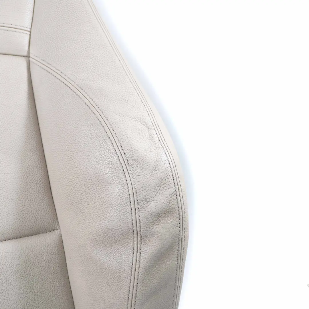 Schienale BMW E90 E91 LCI Anteriore Destro Sport Coprisedile Pelle Oyster per con numero di parte 7257600 Schienale BMW E90 E91 LCI Anteriore Destro Sport Coprisedile Pelle Oyster - SKU 7257600 - Numero di parte 7257600