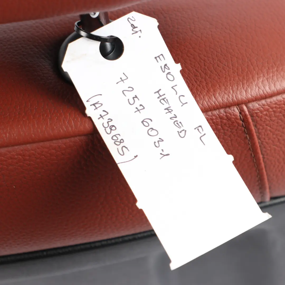 Front Seat BMW E90 E91 LCI M Sport Left N/S Heated Leather Dakota Red Brown to with Part number 7257603 Front Seat BMW E90 E91 LCI M Sport Left N/S Heated Leather Dakota Red Brown - SKU 7257603-1 - Part number 7257603