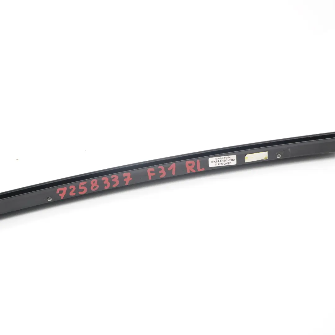 Trim Window Guide BMW F31 LCI Rear Left N/S Web Cover Exterior Black to with Part number 7258337 Trim Window Guide BMW F31 LCI Rear Left N/S Web Cover Exterior Black - SKU 7258337 - Part number 7258337