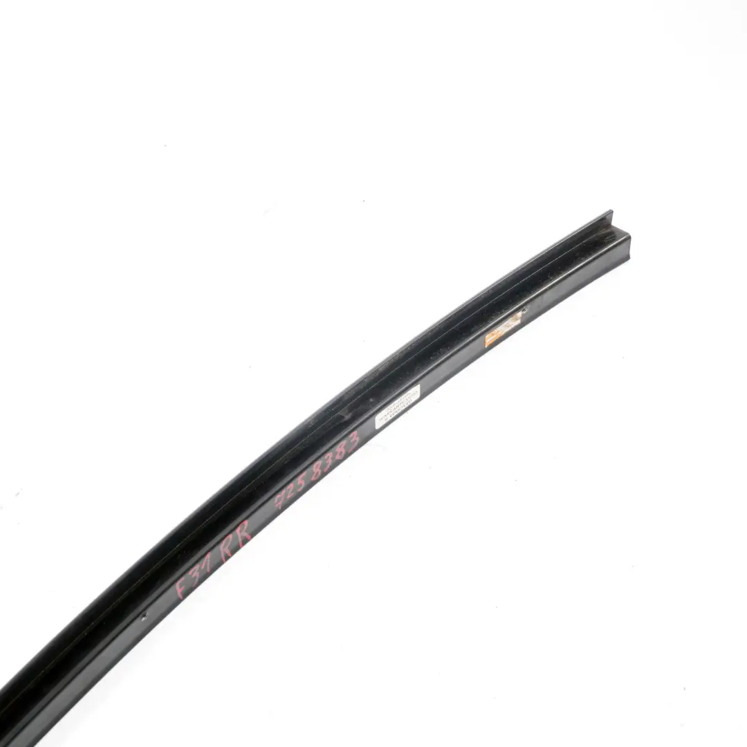  Window Guide BMW F31 Rear Right O/S Web Trim Cover Exterior Black - SKU 7258338 - Part number 7258338
