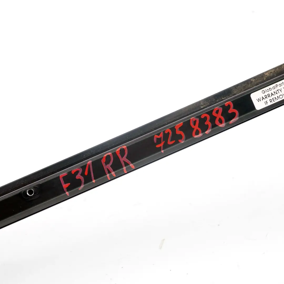  Guida Finestra BMW F31 Posteriore Destra Web Trim Cover Esterno Nero - SKU 7258338 - Numero di parte 7258338