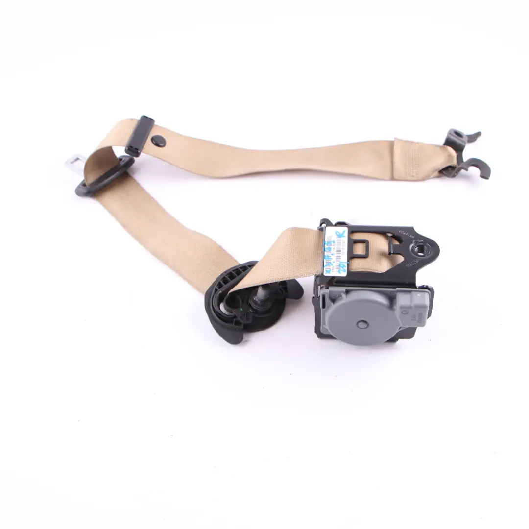 Belt BMW X3 F25 X4 F26 Upper Seatbelt Front Right O/S Safety Beige to Seat with Part number 7258430 Seat Belt BMW X3 F25 X4 F26 Upper Seatbelt Front Right O/S Safety Beige - SKU 7258430 - Part number 7258430