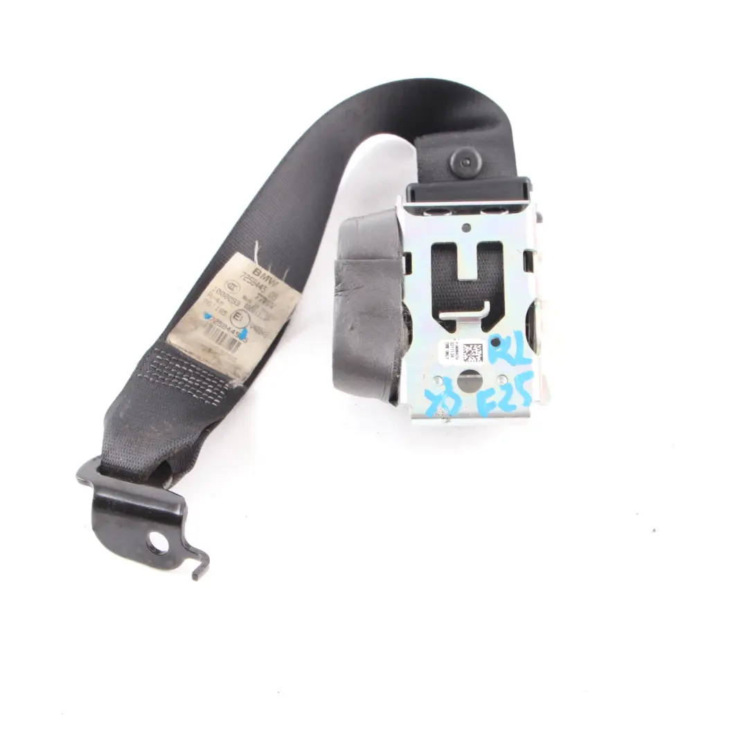  Cinturón Seguridad BMW X3 F25 X4 F26 Cinturón Superior Izquierdo Negro - SKU 7258445 - Número de pieza 7258445