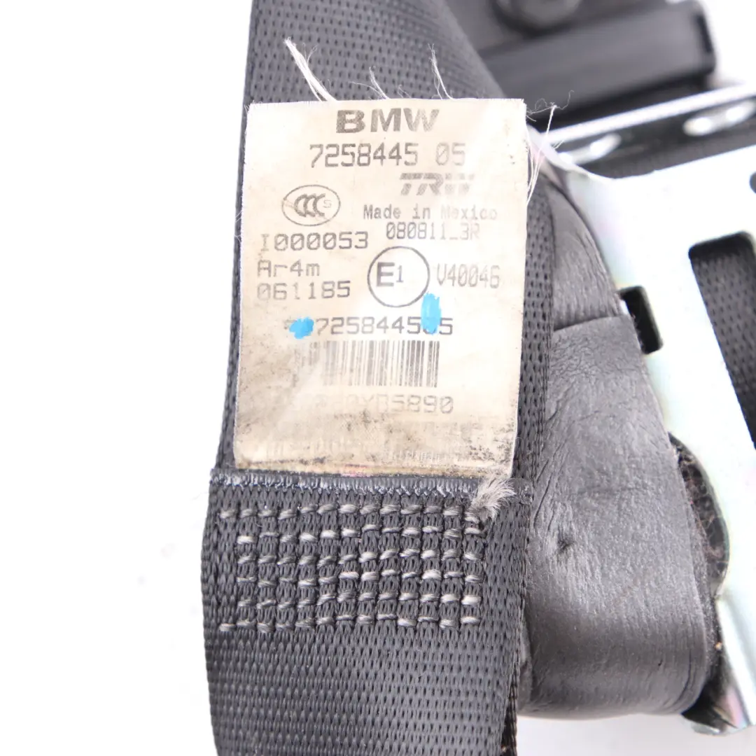  Ceinture Sécurité BMW X3 F25 X4 F26 Upper Seatbelt Rear Left N/S Black - SKU 7258445 - Numéro de pièce 7258445